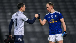 <p>Stephen Cluxton of Dublin and Martin Reilly of Cavan fist bump after the one-sided All-Ireland semi-final. Picture: Piaras Ó Mídheach/Sportsfile</p>