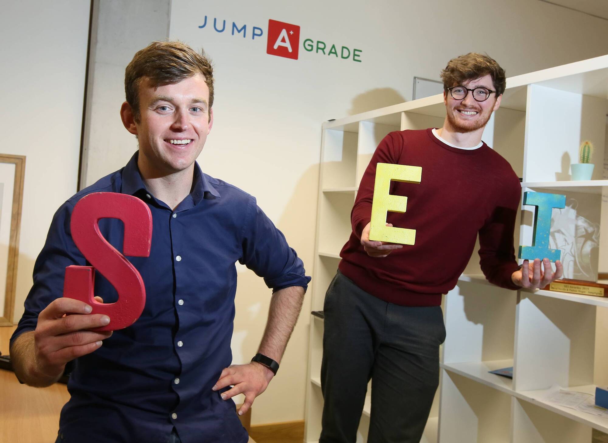 Pádraic Hogan and David Neville, co-founders of jumpAgrade believe every young person should be enabled to fulfil their potential, regardless of location, ability or socio-economic background. Picture: Mark Stedman
