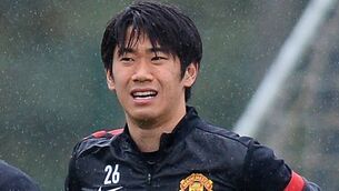 Kagawa back training with United
