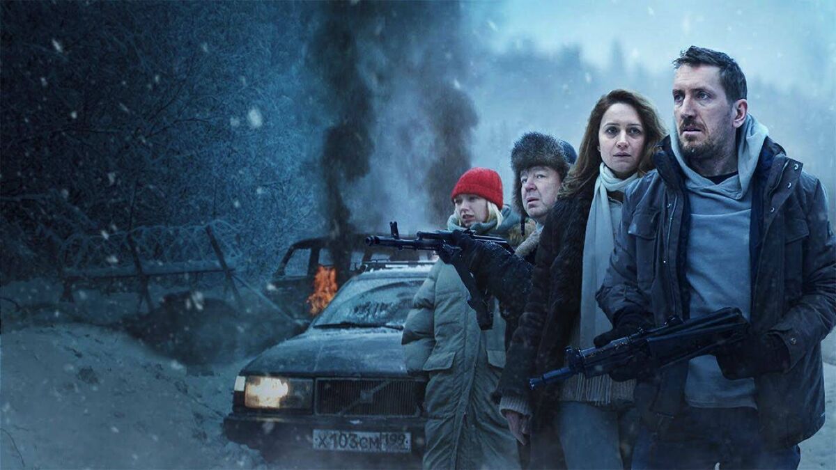The main characters in Netflix original TV series To the Lake face an insurmountable obstacle in their journey. Image source: Netflix
