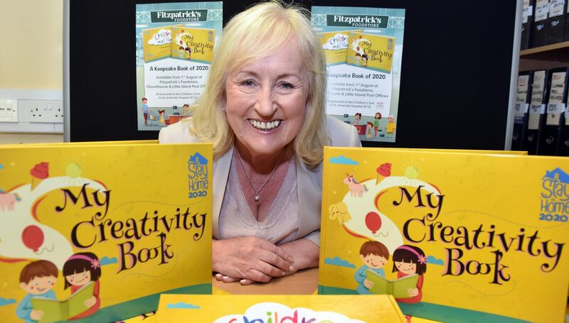 Geraldine O'Neill from Fitzpatrick's shop in Glounthane with her children's activity book in aid of the children's unit at CUH. Geraldine O'Neill from Fitzpatrick's shop in Glounthane with her children's activity book in aid of the children's unit at CUH.