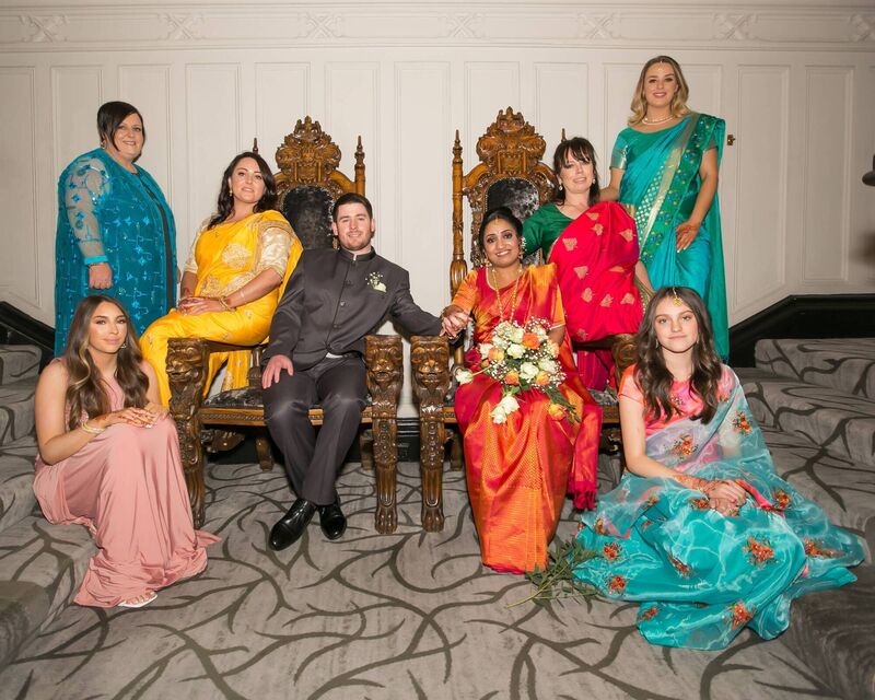 Sharanya Pradeep and Jonathan Reck with guests. Pictures: Hu O'Reilly