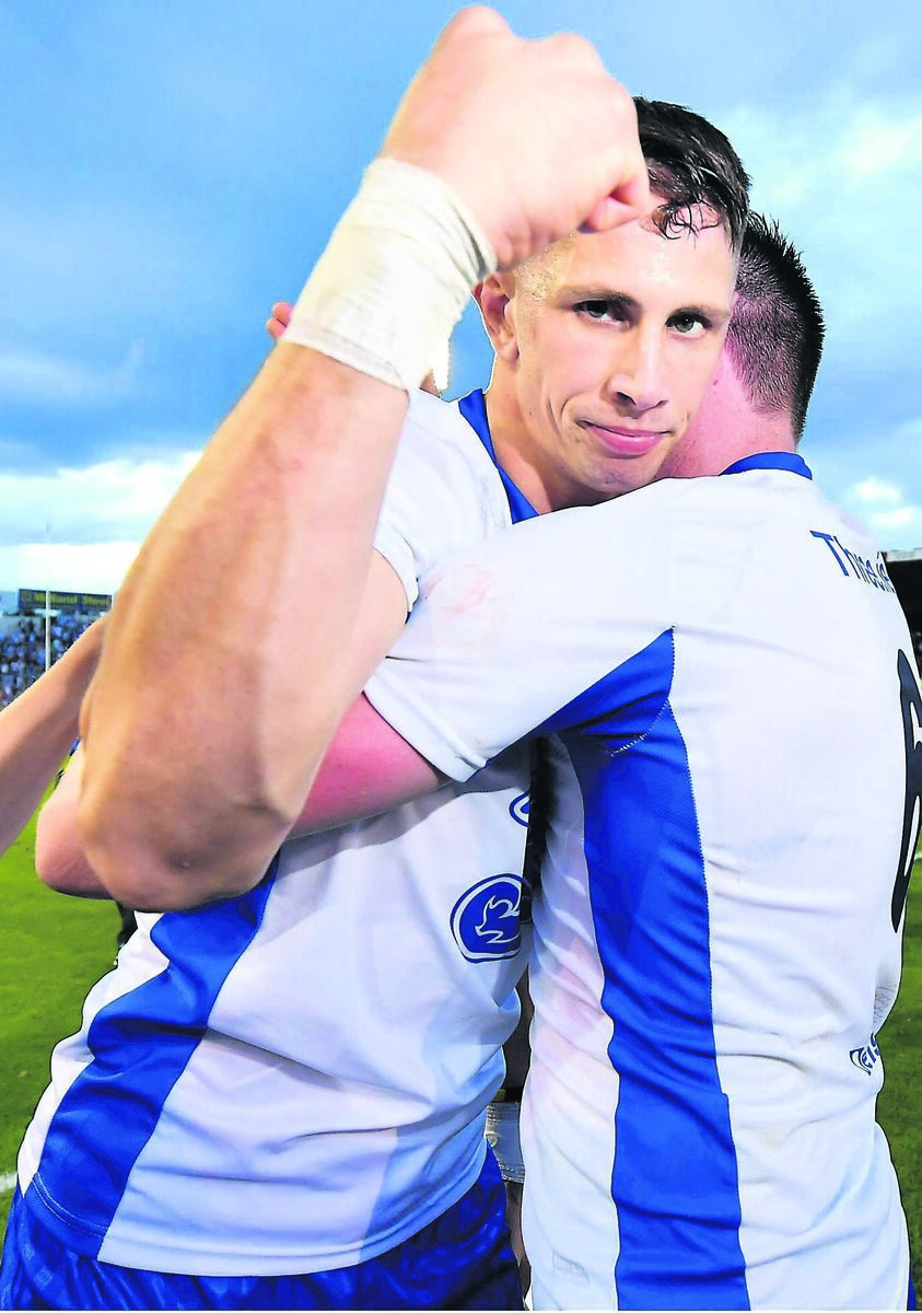 Eoin Kelly, Waterford, celebrates a point in the win over Tipperary in 2002.