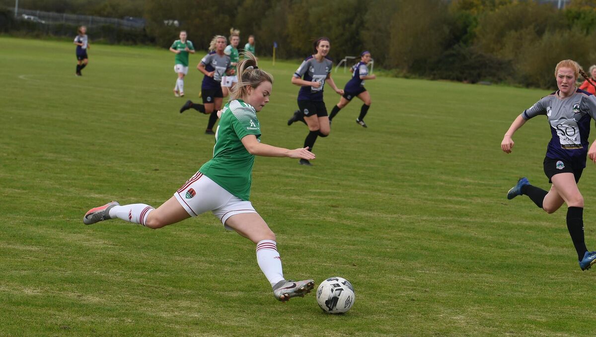 Sophie Liston in action on the right wing for Cork City. Picture: Larry Cummins