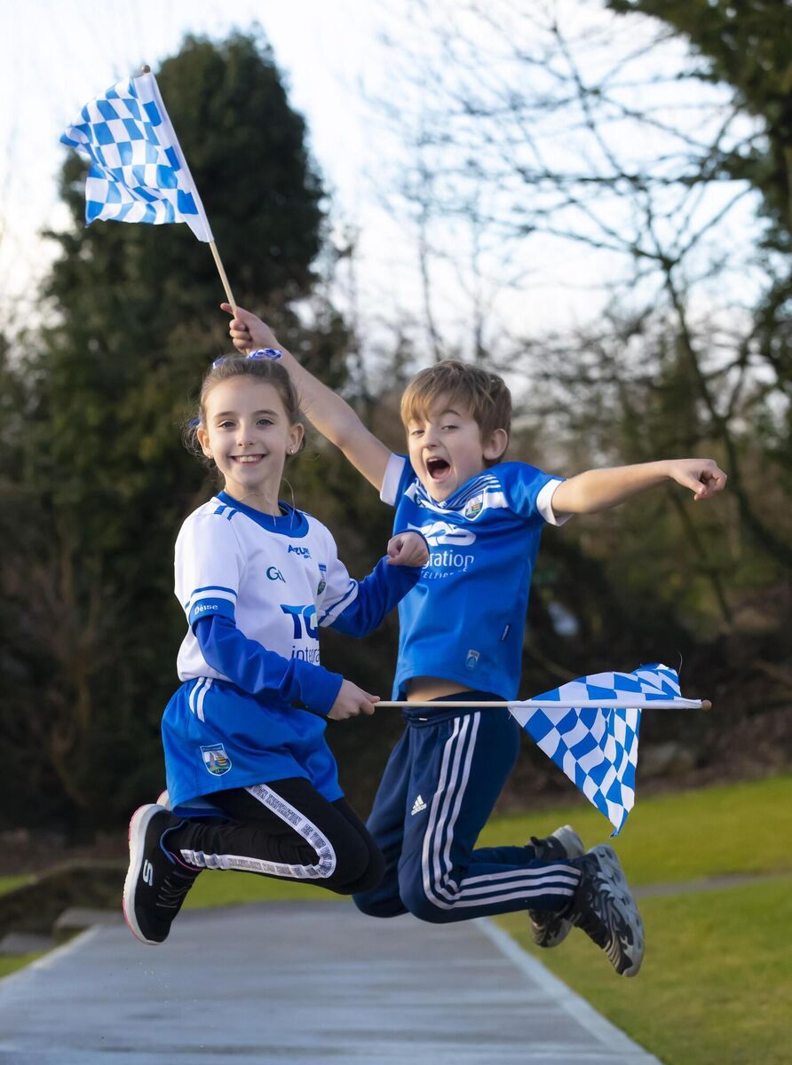 Charlotte Whelan and Aaron Lacey at Garranbane National School. Picture: Patrick Browne