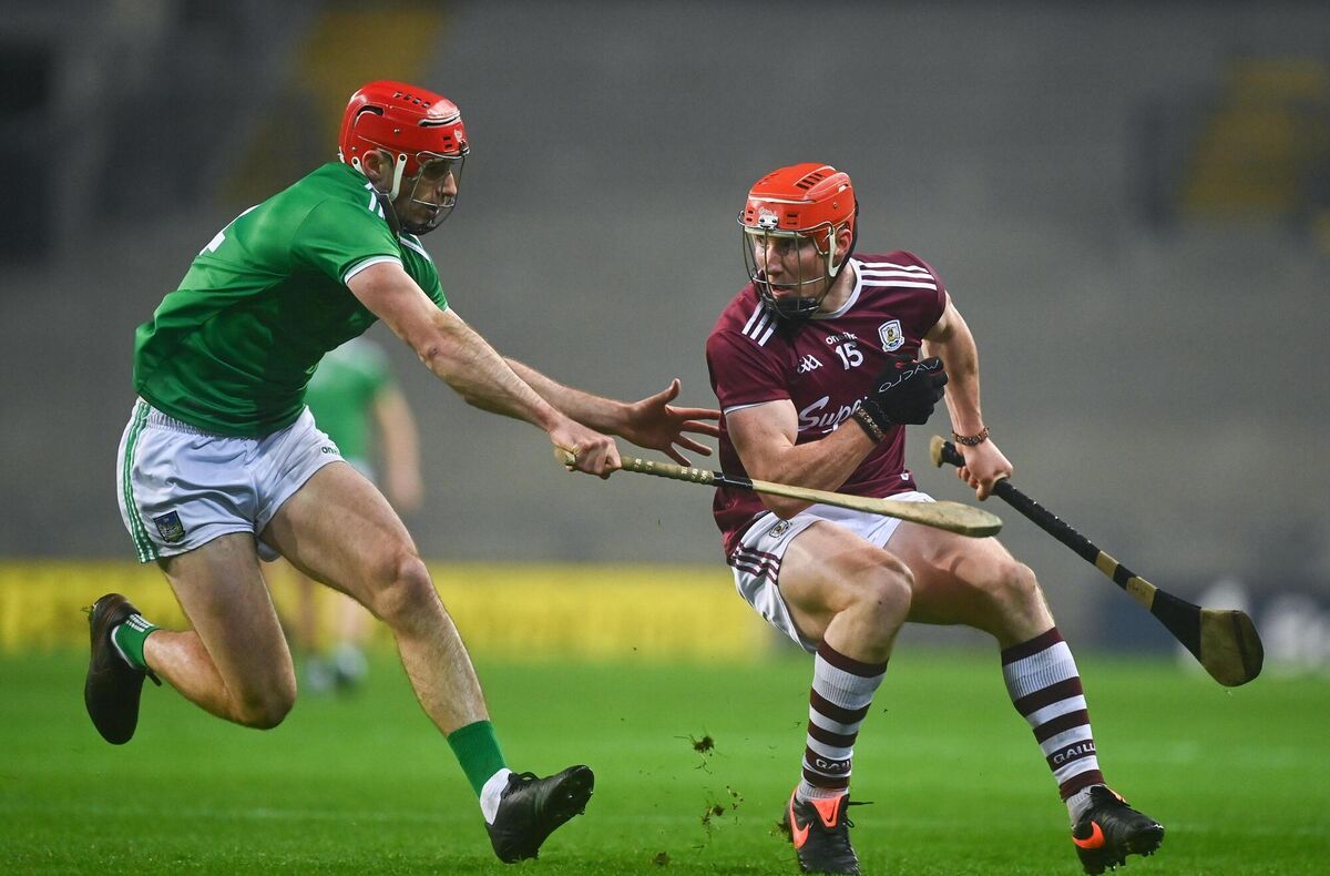 Conor Whelan of Galway in action against Barry Nash of Limerick during the All-Ireland semi-final. Picture: Eóin Noonan/Sportsfile