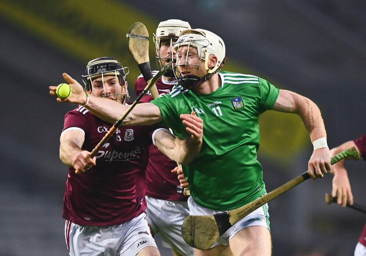 Cian Lynch of Limerick in action against Padraic Mannion during the win over Galway. Picture: Eóin Noonan/Sportsfile
