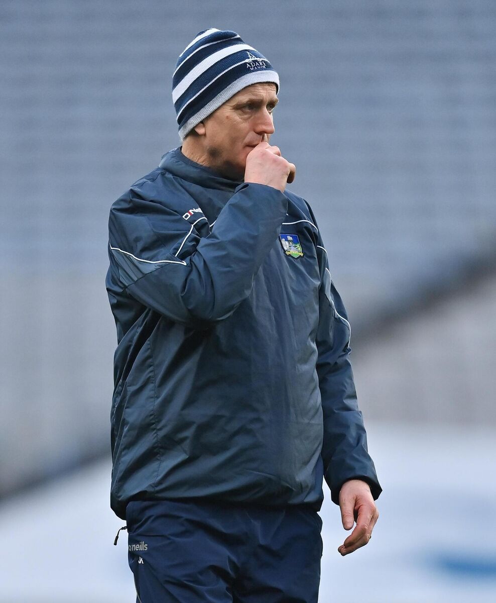 Limerick manager John Kiely prior to the clash with Galway at Croke Park. Picture: Brendan Moran/Sportsfile