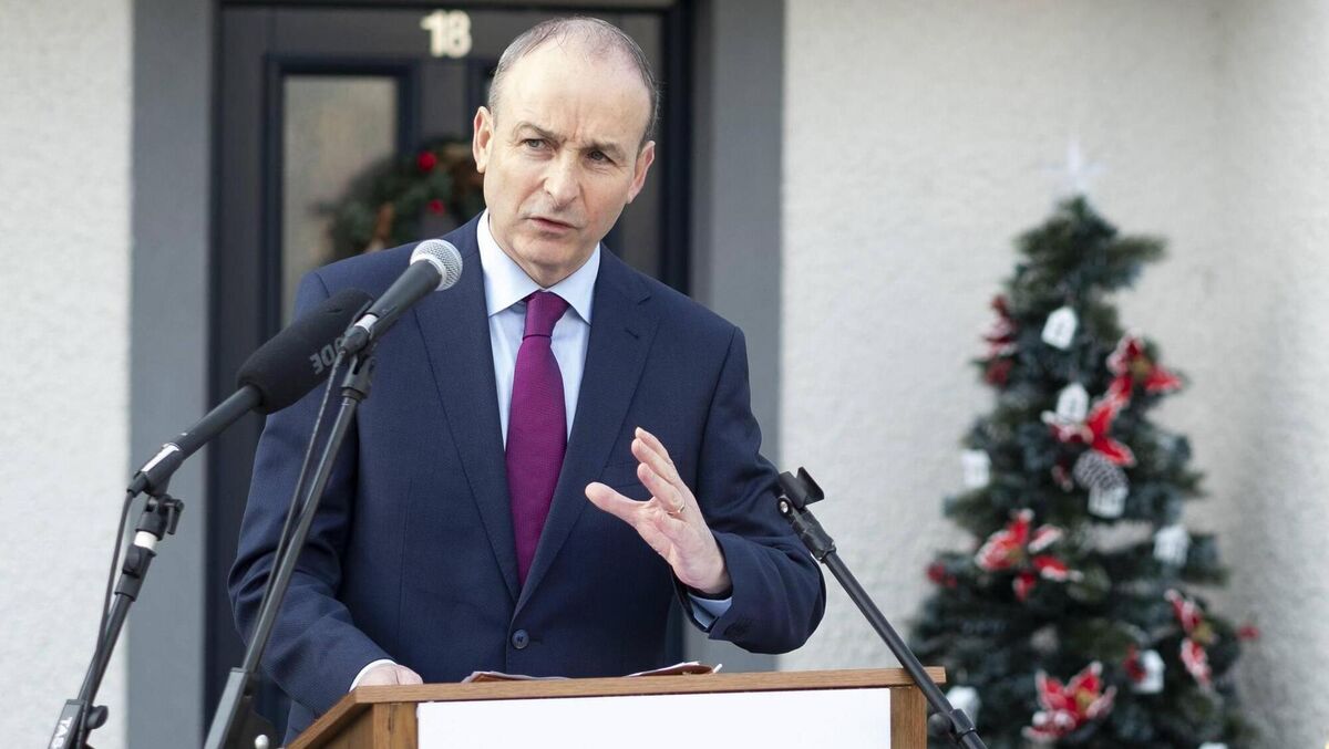 Micheál Martin said it would be 'a terrible pity' to discard the progress that has been achieved in the UK-EU negotiations. He is pictured at the recent launch of Co-operative Housing Ireland homes in Carrigaline, Co Cork. Picture: David Clynch