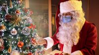 Santa Claus at corona virus time