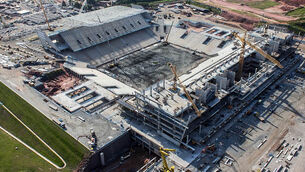Three killed as section of World Cup stadium collapses