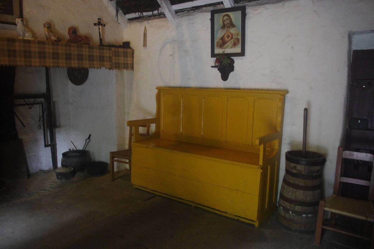 The sofa bed of its day? A settle bed at Bunratty Folk Park.