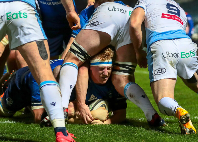 Leinster's James Tracy scores a try in a PRO14 game last month. Picture: INPHO/Paul Walsh Leinster's James Tracy scores a try in a PRO14 game last month. Picture: INPHO/Paul Walsh