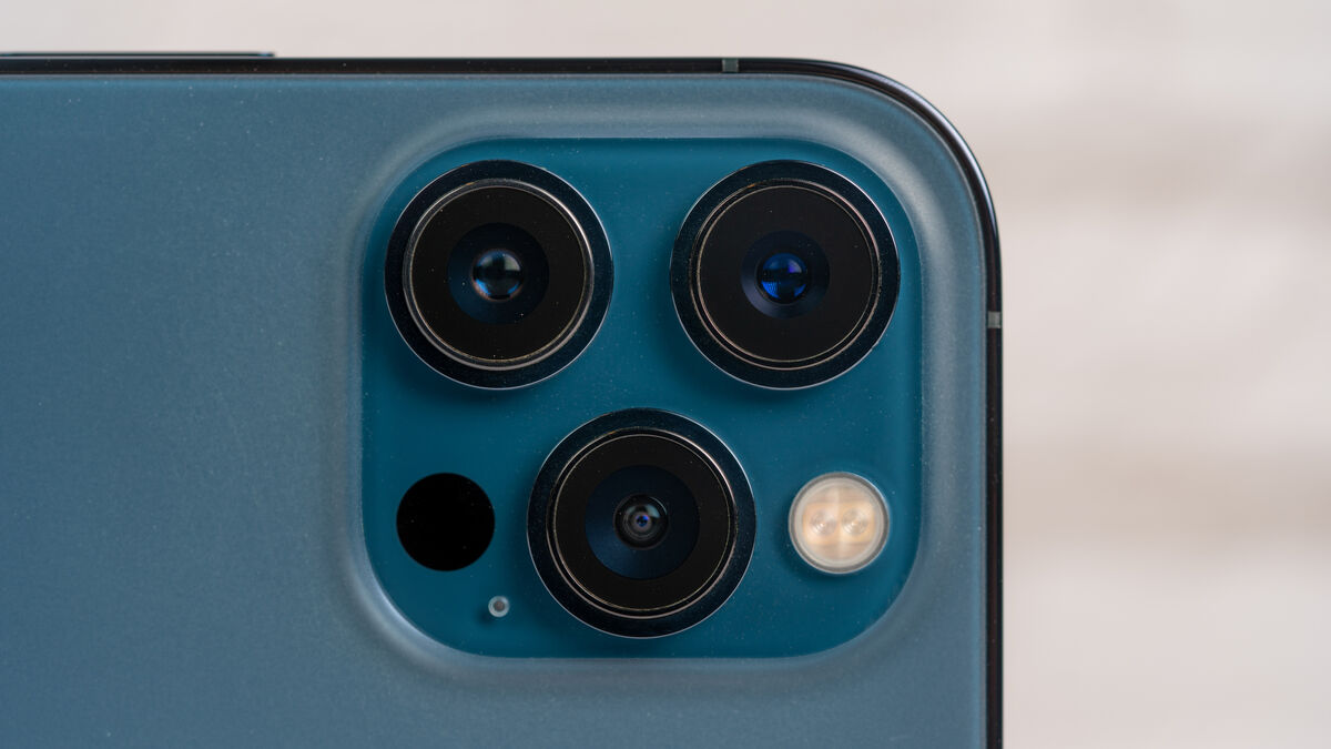 Apple iPhone 12 Pro Max triple cameras.