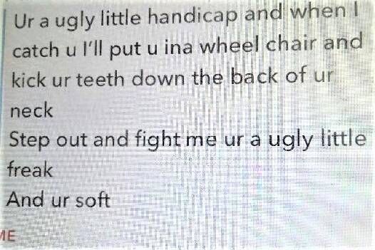 Photographic evidence of messages