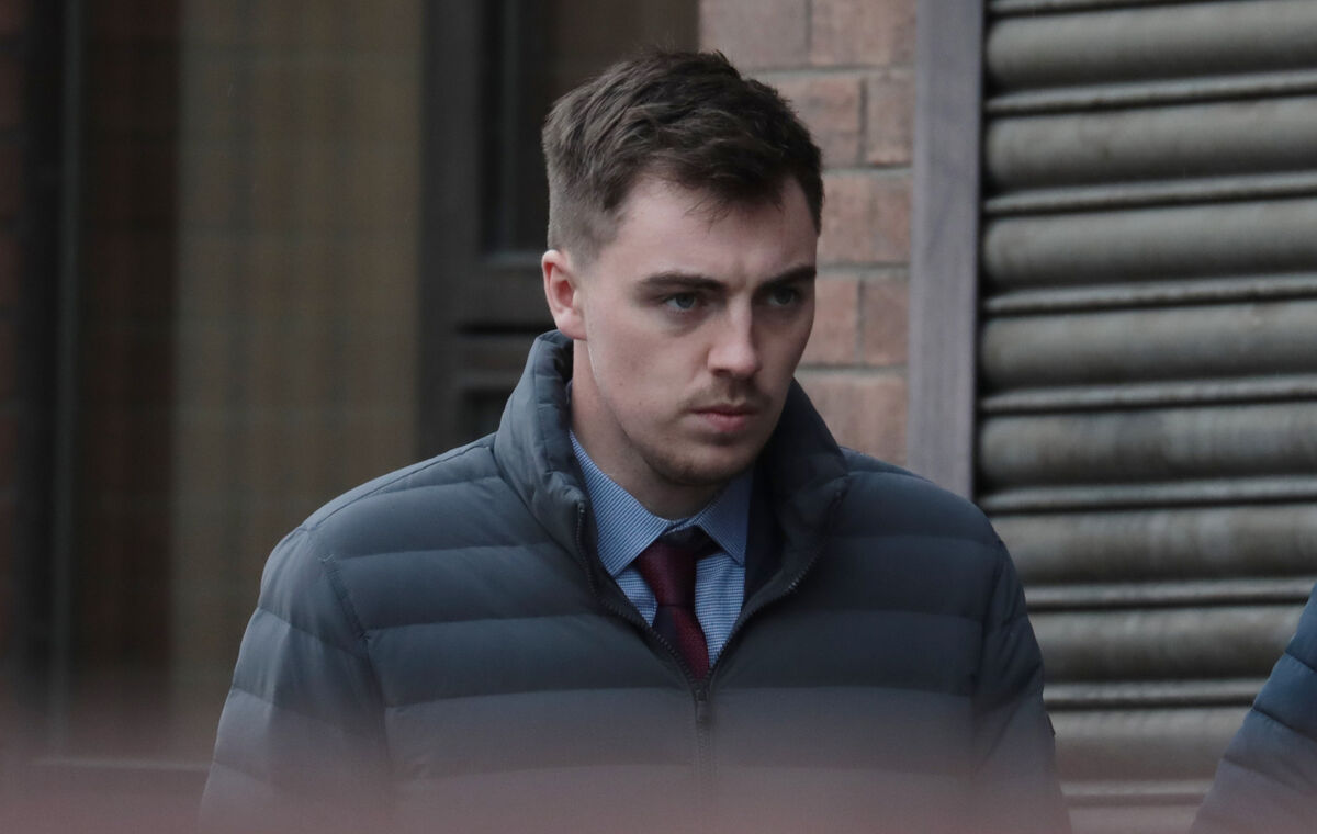 Golfer Kevin LeBlanc of Donabate, Dublin pictured leaving the Four Courts in Dublin after giving evidence in a High Court action for damages. Picture: Collins Courts