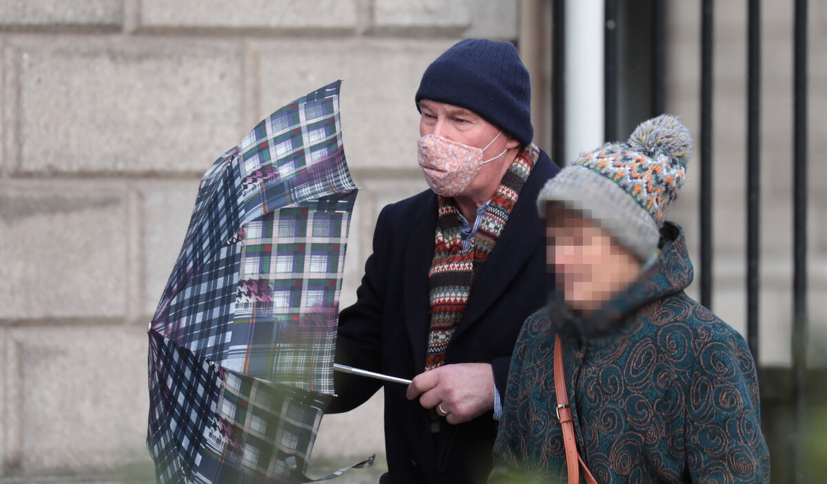 Colm Campbel leaving the Four Courts in Dublin during his High Court action for damages. Picture: Collins Courts