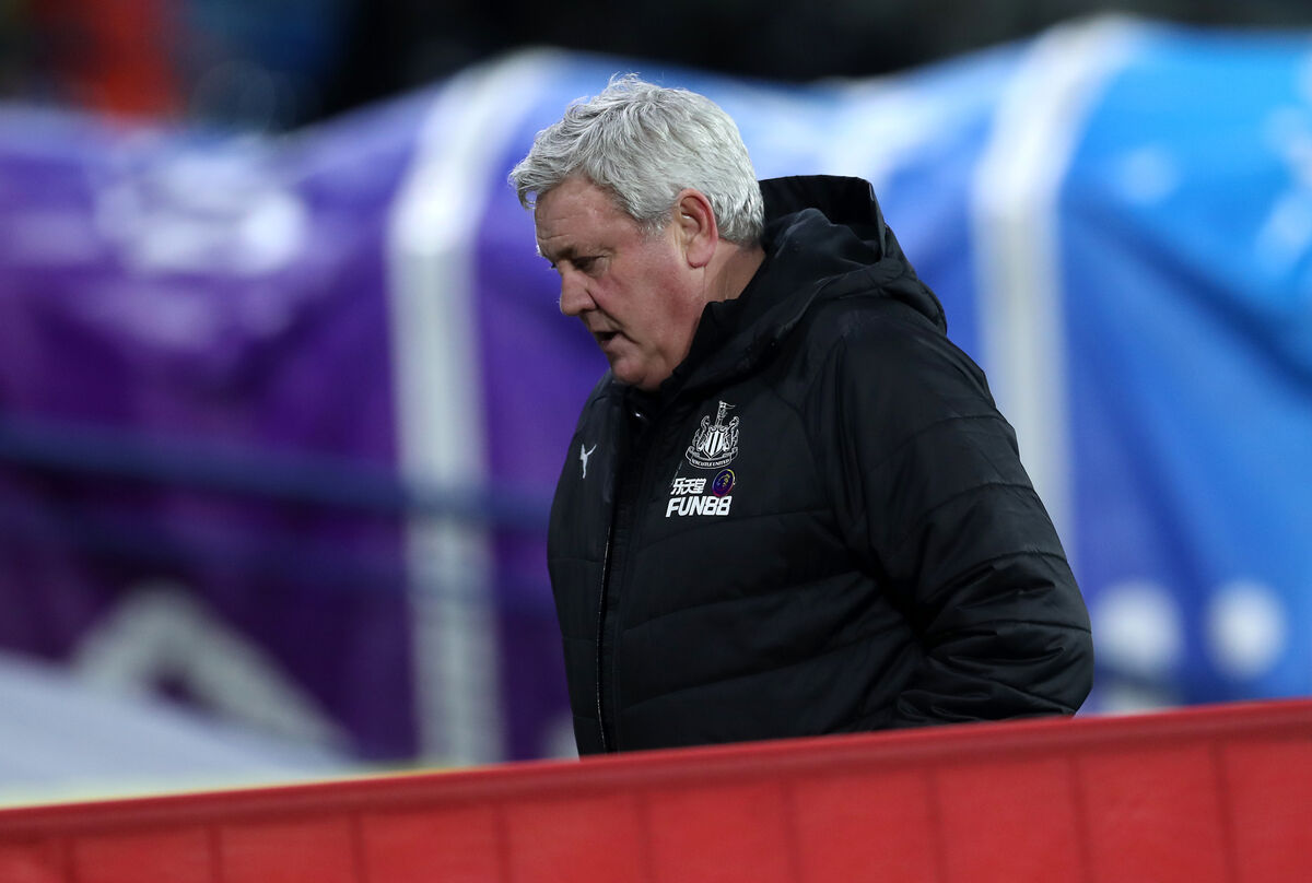 Newcastle United manager Steve Bruce appears dejected after the final whistle during the Premier League match at Elland Road, Leeds.