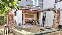 New wall for a modern extension