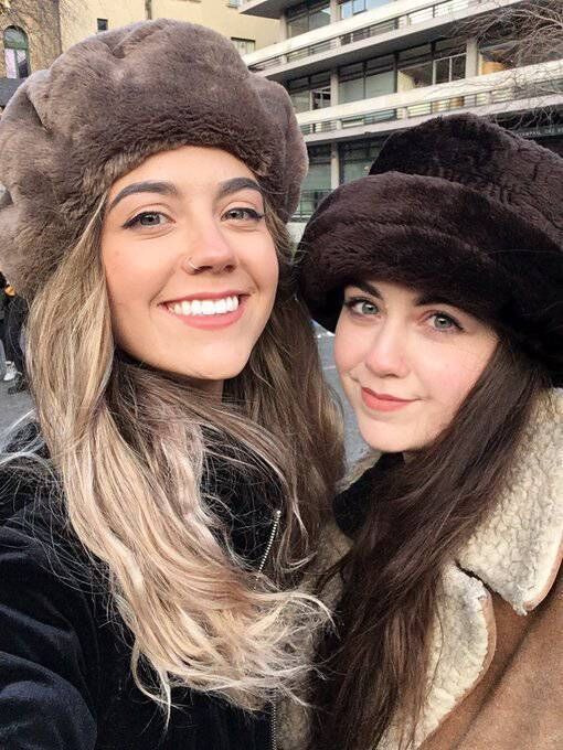 Eli and Jessie Dolliver, twins from Turners Cross in Cork city, who are stranded in Edinburgh in Scotland this Christmas.