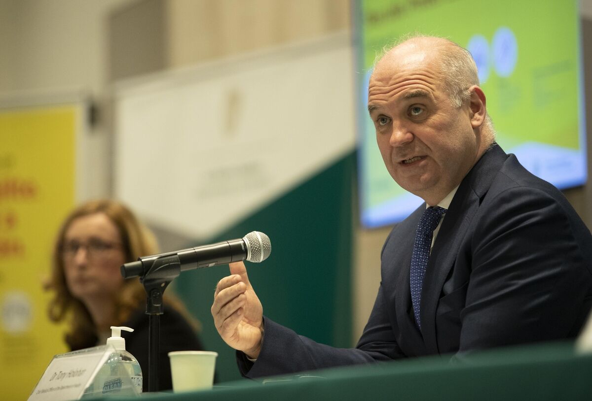 Chief Medical Officer Dr Tony Holohan called on the public to stay at home and change their plans to have a safe Christmas. Picture: Colin Keegan, Collins Dublin
