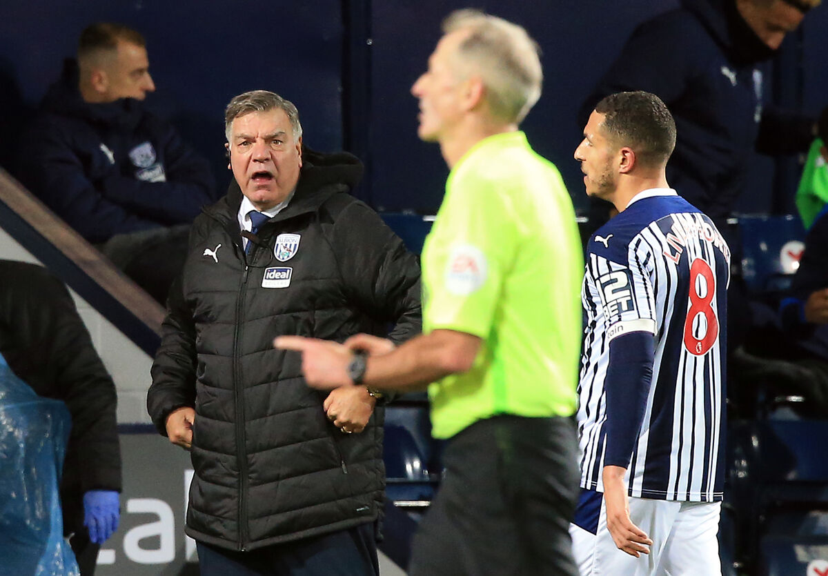 West Bromwich Albion manager Sam Allardyce on the touchline during the Premier League match at The Hawthorns, West Bromwich. West Bromwich Albion manager Sam Allardyce on the touchline during the Premier League match at The Hawthorns, West Bromwich.