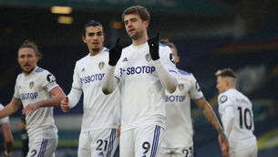 <p>Patrick Bamford scored the only goal as Leeds beat Burnley (Molly Darlington/PA)</p>