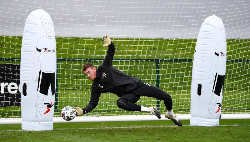 Mark Travers at an Ireland training session in Abbotstown. Travers is the deputy to Asmir Begovic at Bournemouth. Mark Travers at an Ireland training session in Abbotstown. Travers is the deputy to Asmir Begovic at Bournemouth.