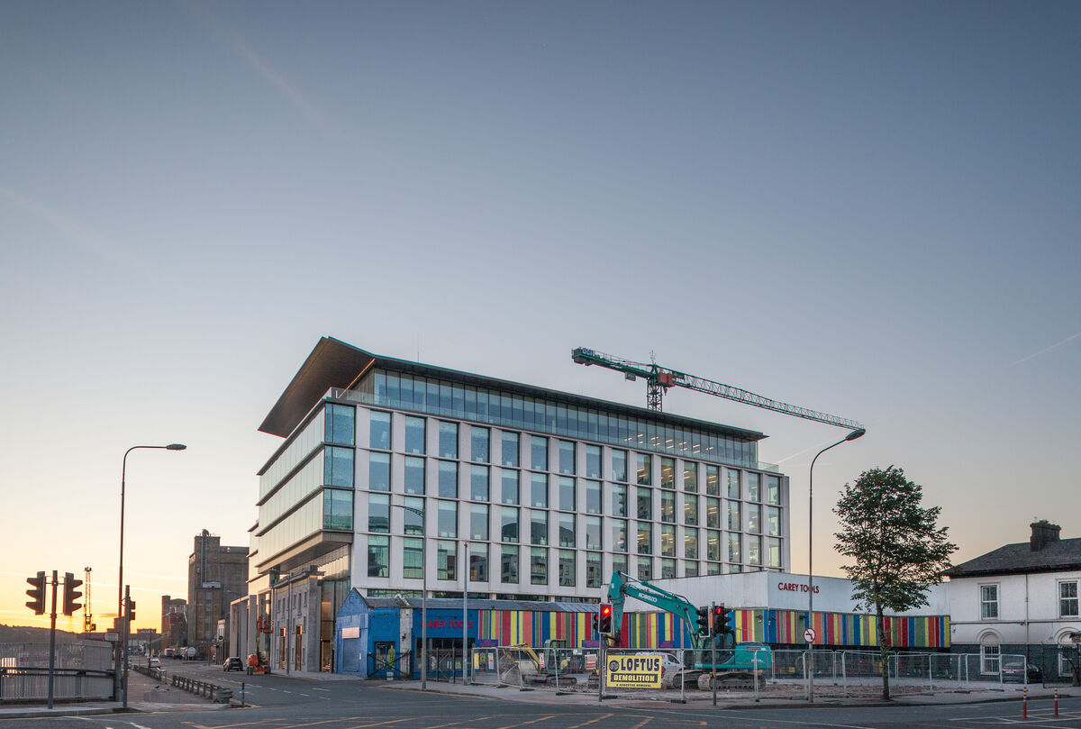 The levelled site of the historic Sextant Bar which was demolished in August to make way for a 25-storey residential tower. Picture: David Creedon/Anzenberger