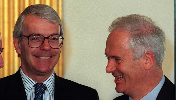 Then Taoiseach John Bruton with then British Prime Minister John Major. File Picture Then Taoiseach John Bruton with then British Prime Minister John Major. File Picture