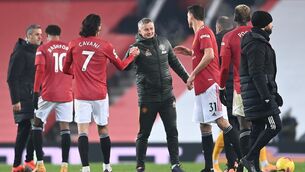 <p>Ole Gunnar Solskjaer is playing down talk of a title challenge (Laurence Griffiths/PA)</p>