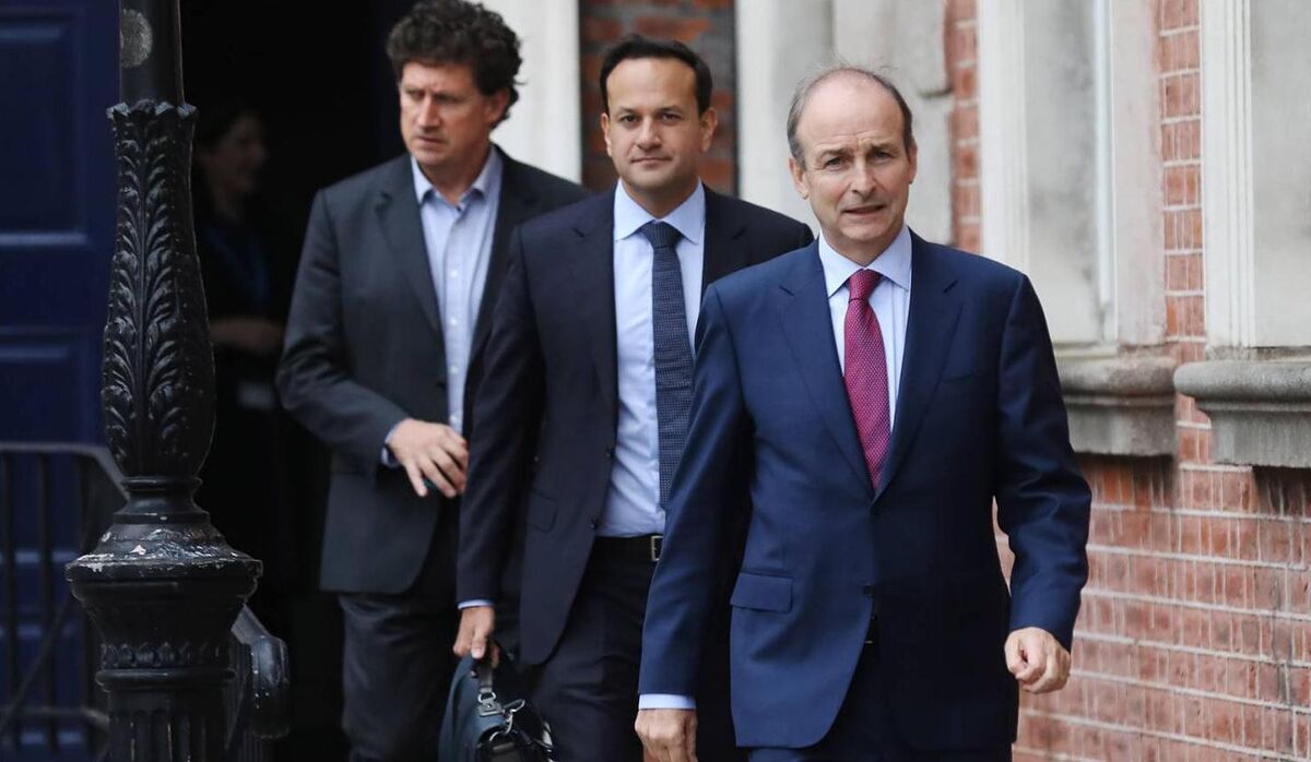 Eamon Ryan, Leo Varadkar and Micháel Martin.