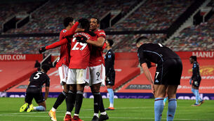 Bruno Fernandes believes Manchester United are growing as a team (Lindsey Parnaby/PA)