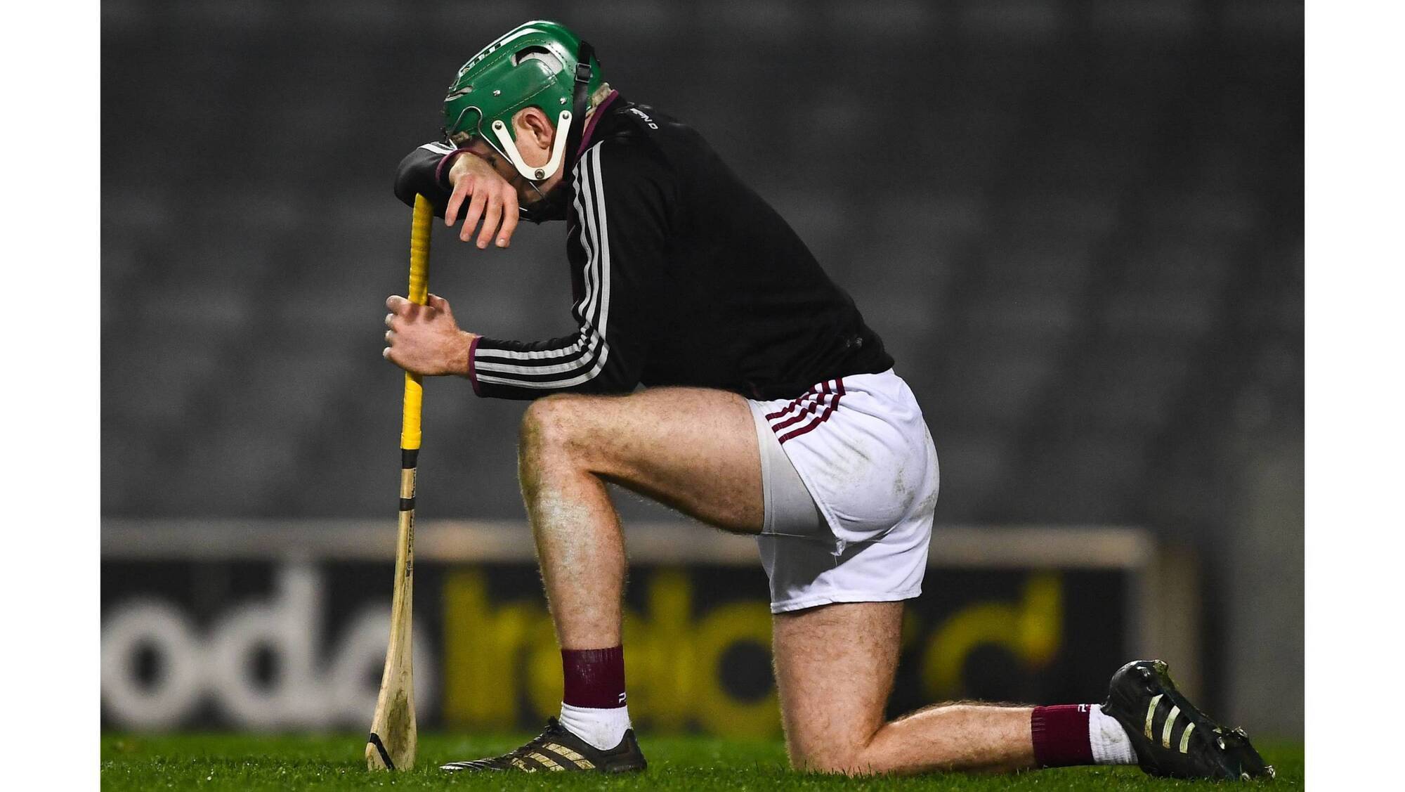 Galway goalkeeper Éanna Murphy shows his emotion after the defeat to Limerick in last year’s All-Ireland SHC semi-final at Croke Park. 	Picture: Ray McManus/Sportsfile
            