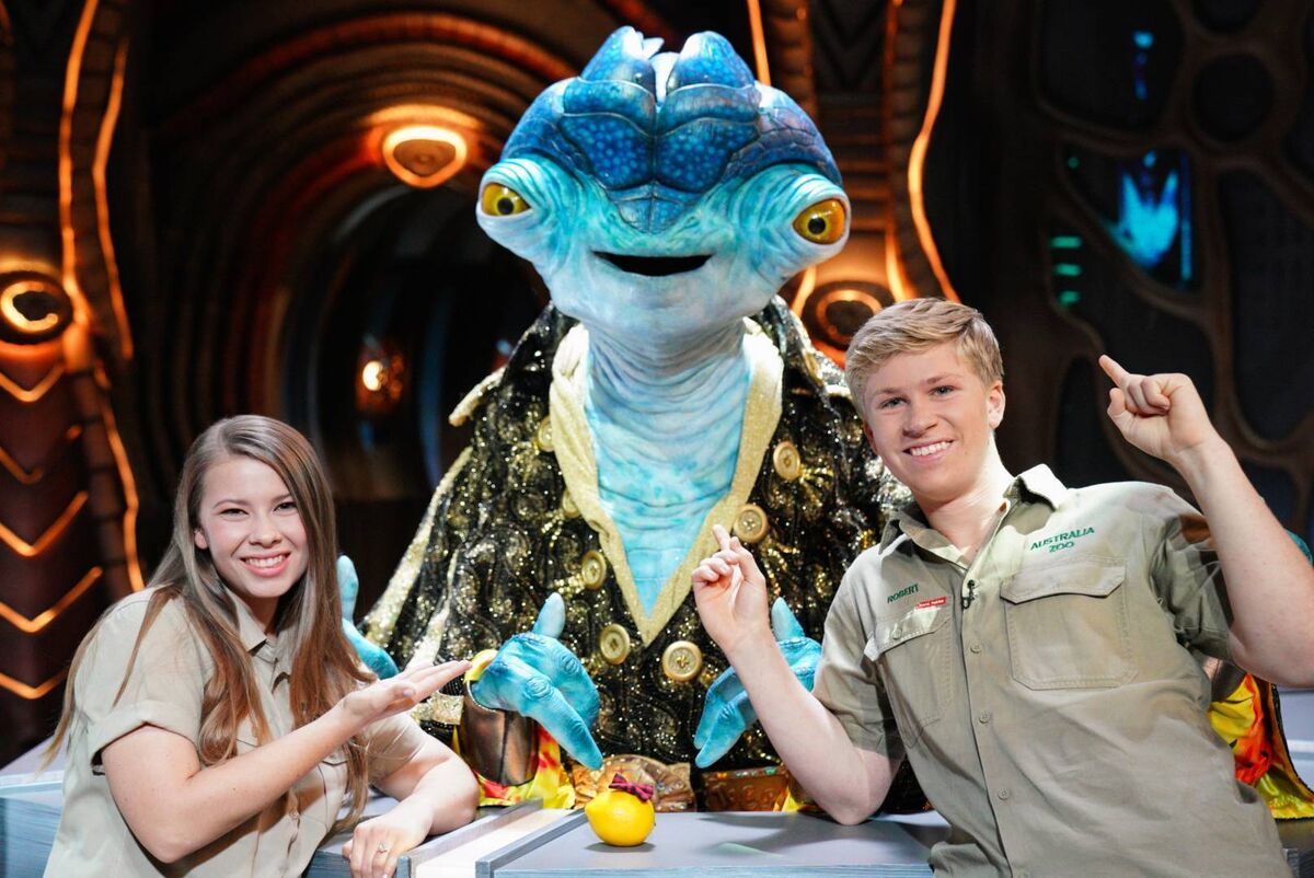 Bindi Irwin with Ned and Robert Irwin in Earth to Ned on Disney. Picture: Christopher Willard Bindi Irwin with Ned and Robert Irwin in Earth to Ned on Disney. Picture: Christopher Willard