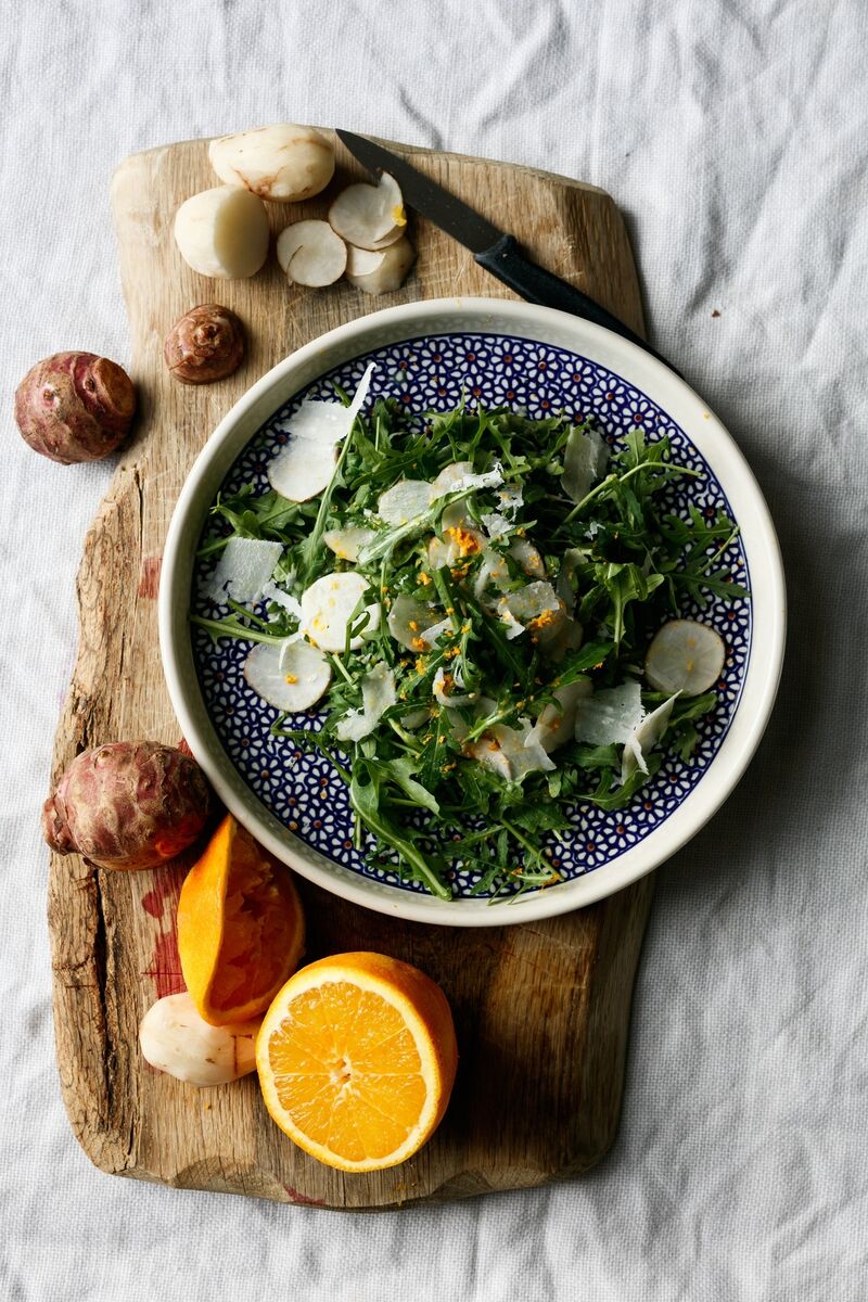 Rocket Salad with shaved artichoke