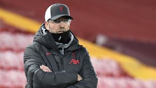 <p>Liverpool manager Jurgen Klopp has some problems which need solving after a third successive match without victory. Picture: Peter Powell/PA</p>