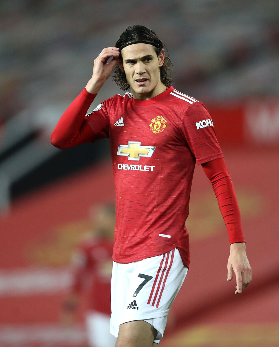 Manchester United's Edinson Cavani