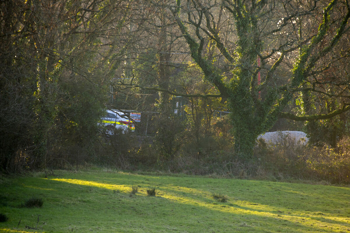 Gardaí at the scene where workmen found human remains on the old Midleton to Youghal railway line while clearing it for a greenway at Shanty Path, Midleton, East Cork. Picture: Dan Linehan Gardaí at the scene where workmen found human remains on the old Midleton to Youghal railway line while clearing it for a greenway at Shanty Path, Midleton, East Cork. Picture: Dan Linehan