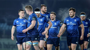 <p>The Leinster team leave the field dejected after losing to Connacht in the PRO14. Picture: INPHO/Dan Sheridan</p>