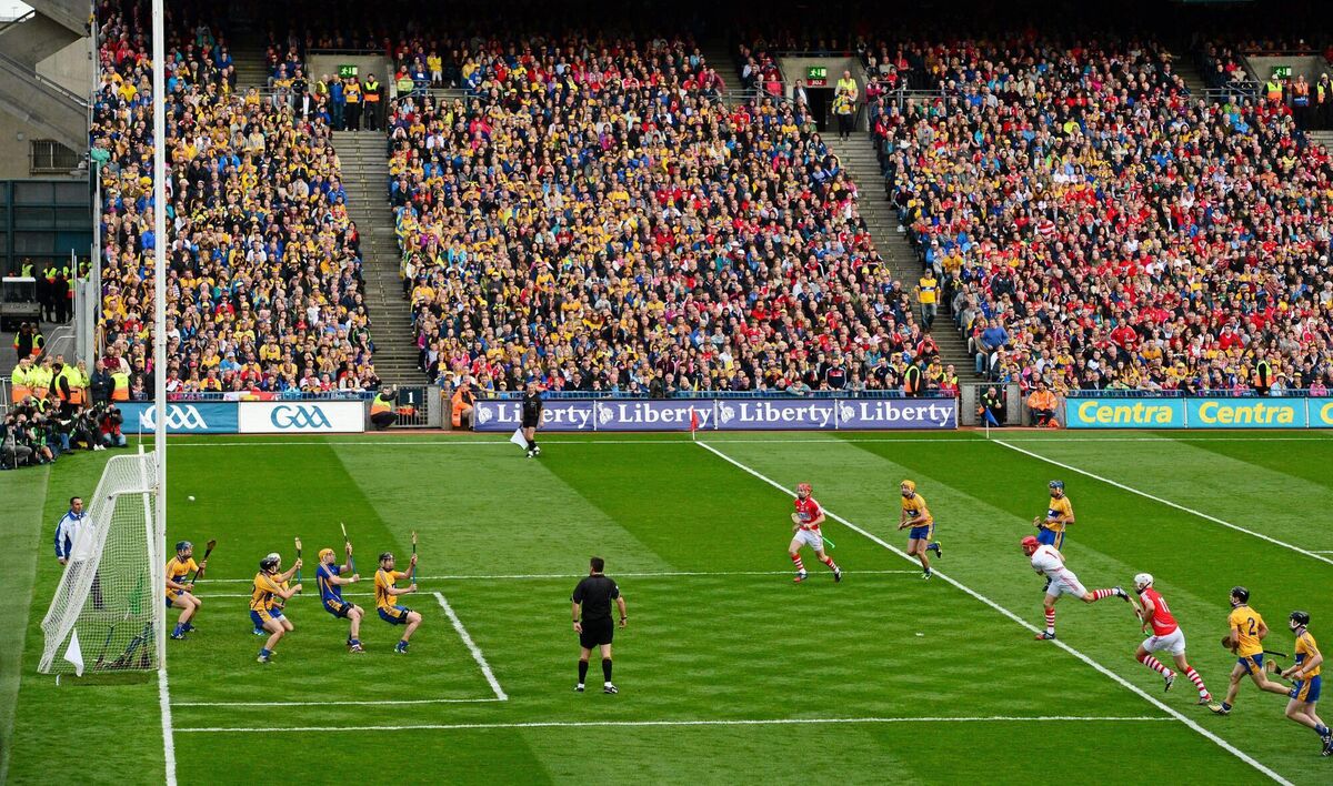 Anthony Nash, Cork, shoots to score his side's second goal from a penalty in the 2013 All-Ireland SHC final. Picture: Stephen McCarthy / SPORTSFILE Anthony Nash, Cork, shoots to score his side's second goal from a penalty in the 2013 All-Ireland SHC final. Picture: Stephen McCarthy / SPORTSFILE