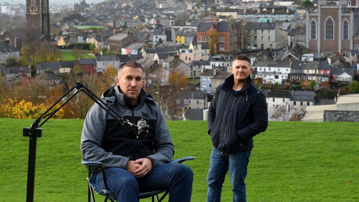 The Two Norries: James Leonard and Timmy Long at Bell's Field, Cork City. Picture: Larry Cummins