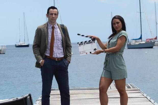 Ralf Little plays DI Neville Parker and Joséphine Jobert plays DS Florence Cassell in Death in Paradise