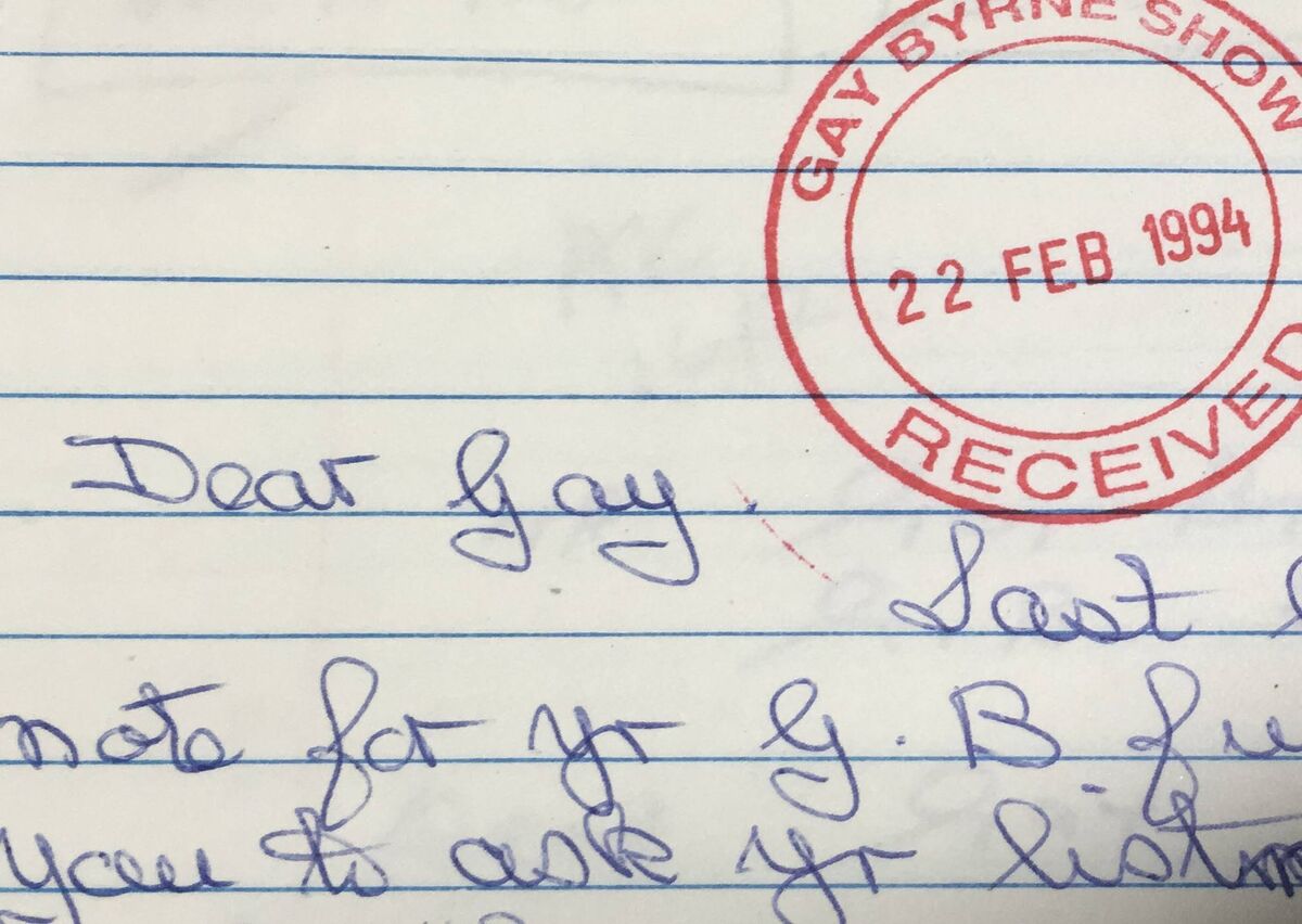 Dear Gay will tell the story behind the tens of thousands of letters written to Gay Byrne. Photo: RTÉ