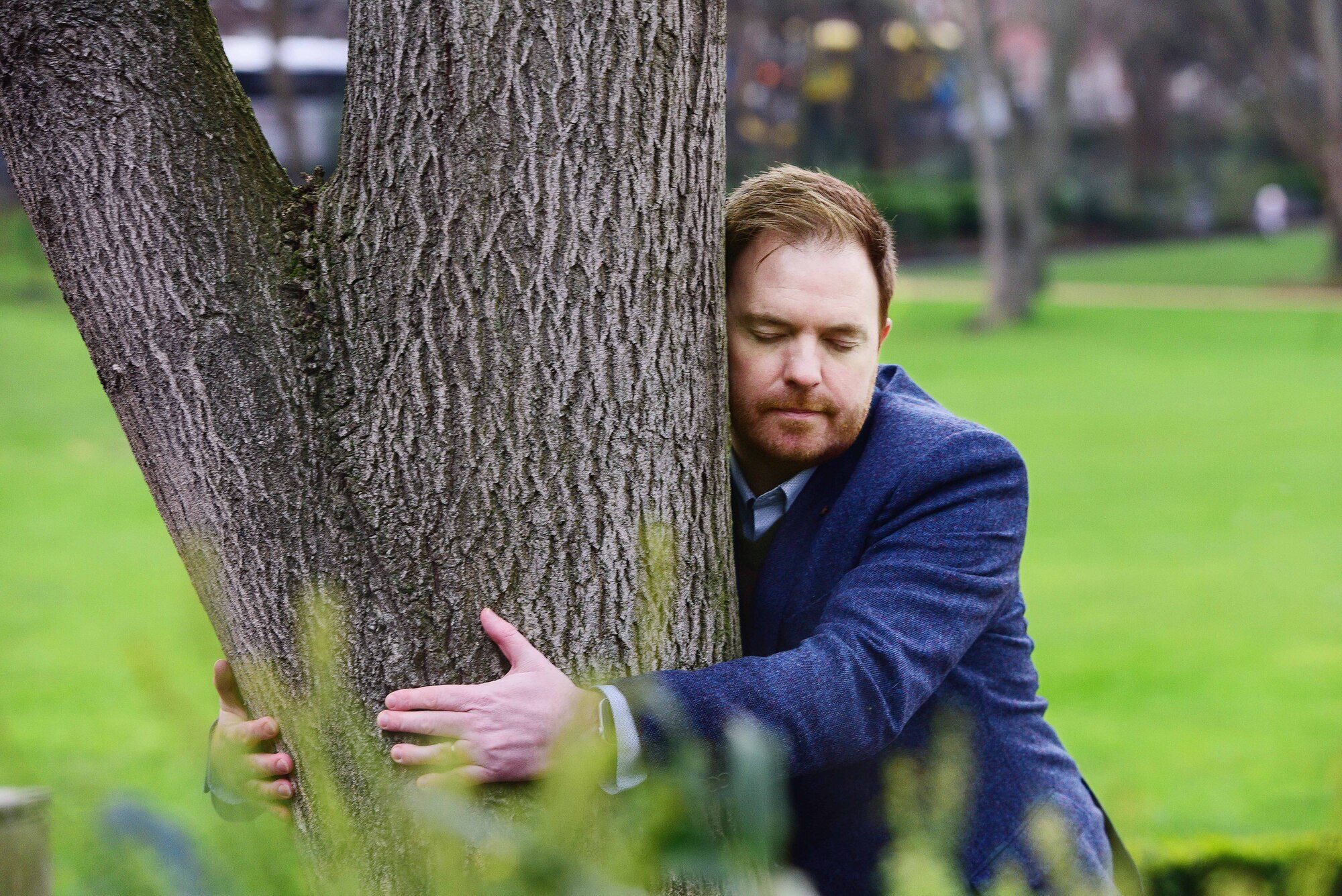 Bernard O'Shea: Hugging a tree. I had broken my earthing virginity
