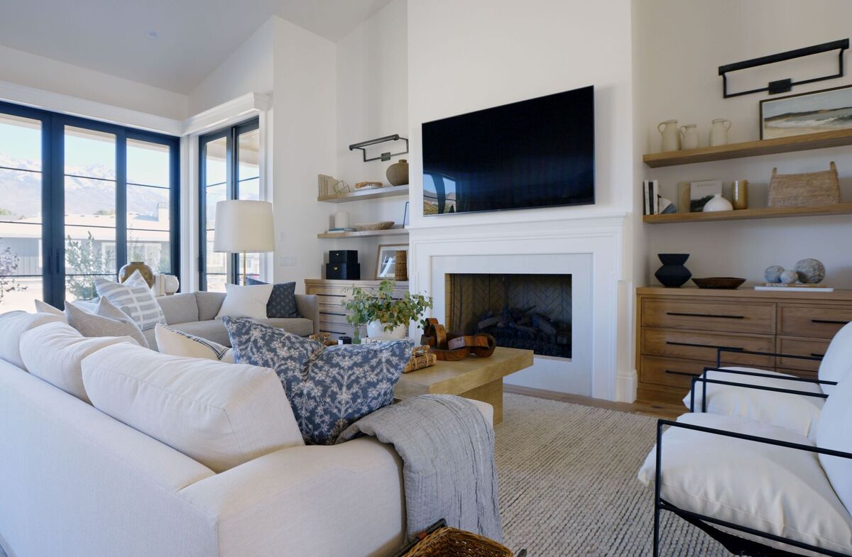 This family room recieved a makeover by Shay and Sid McGee for the Hutchinsons and their five young children on Dream Home Makeover. This family room recieved a makeover by Shay and Sid McGee for the Hutchinsons and their five young children on Dream Home Makeover.