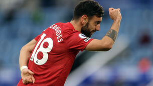 <p>Bruno Fernandes wants to win trophies at Manchester United (Carl Recine/PA)</p>