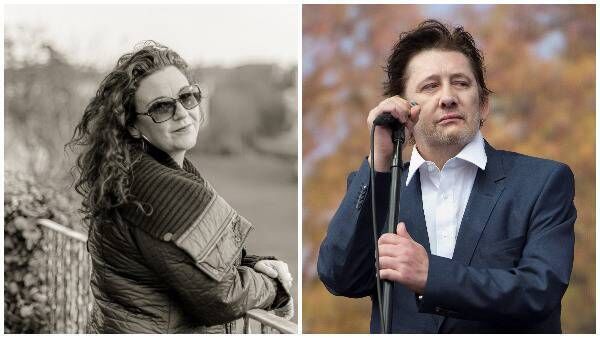 Katie Theasby and Shane MacGowan. 