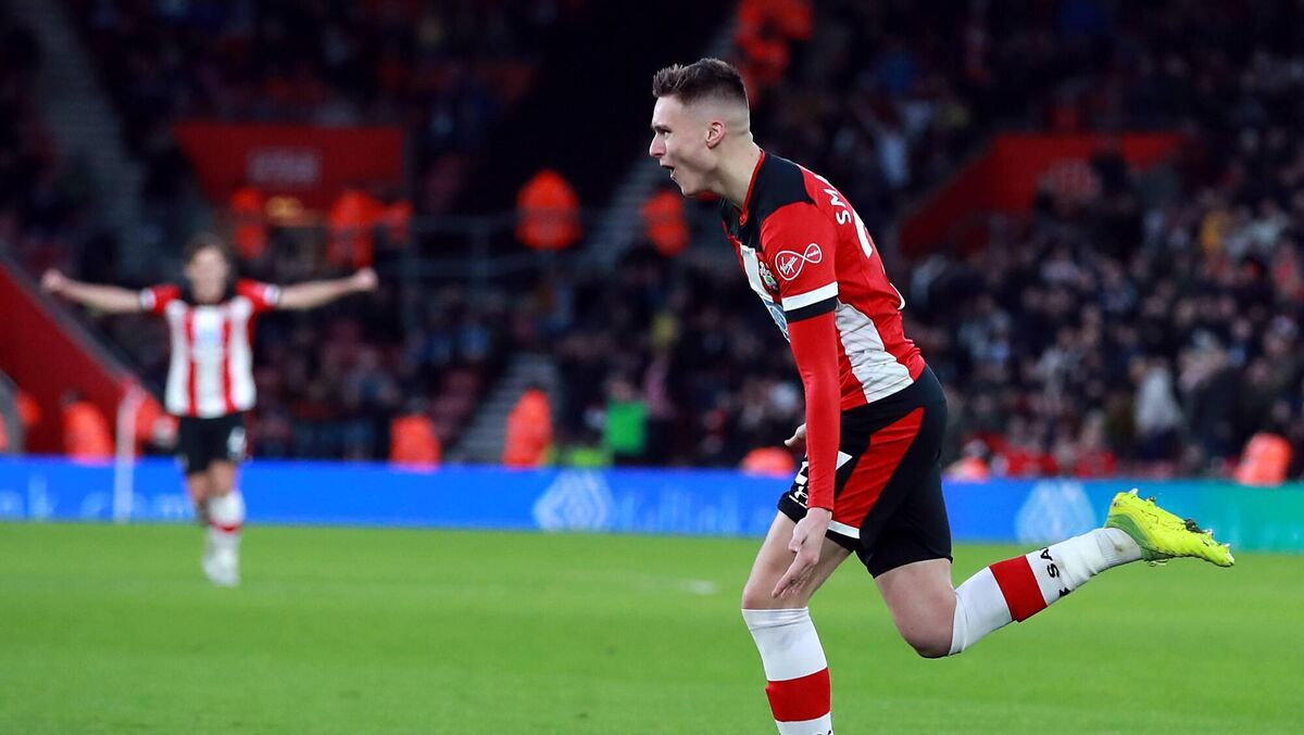 Southampton's Will Smallbone celebrates scoring in the FA Cup against Huddersfield last season. Southampton's Will Smallbone celebrates scoring in the FA Cup against Huddersfield last season.