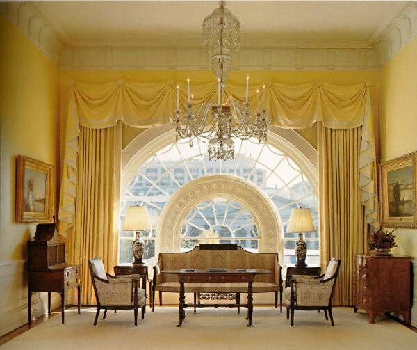 The East Sitting Hall in the family residence during the Bush era. Picture: White House Museum